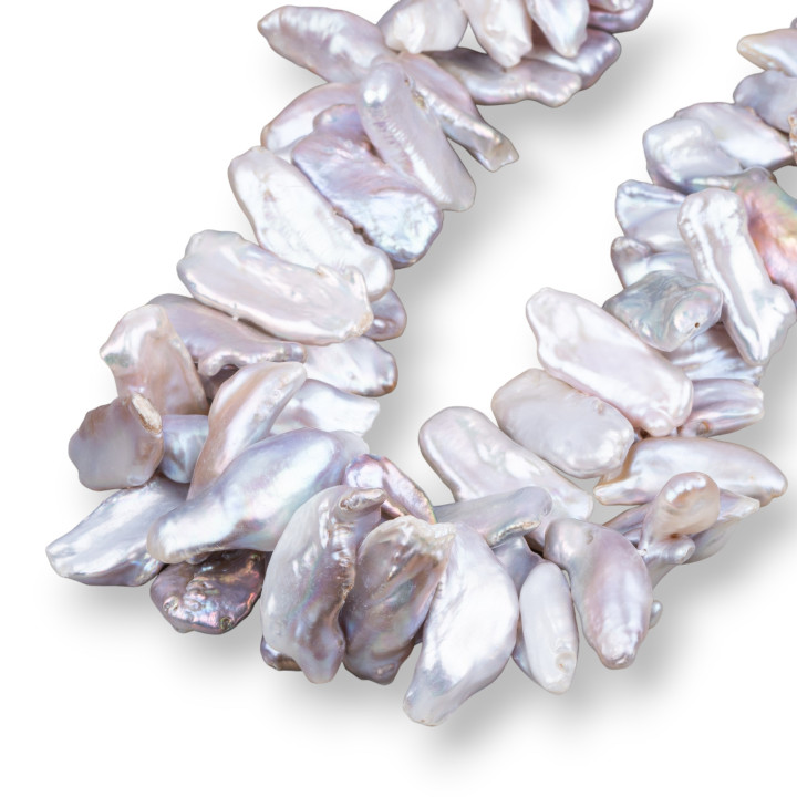 Keshi River Pearls (GWK) 100-110gr Lilac Mix