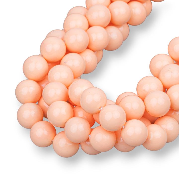 Perlas de Mallorca Rosa Pastel Redondas Liso 14mm