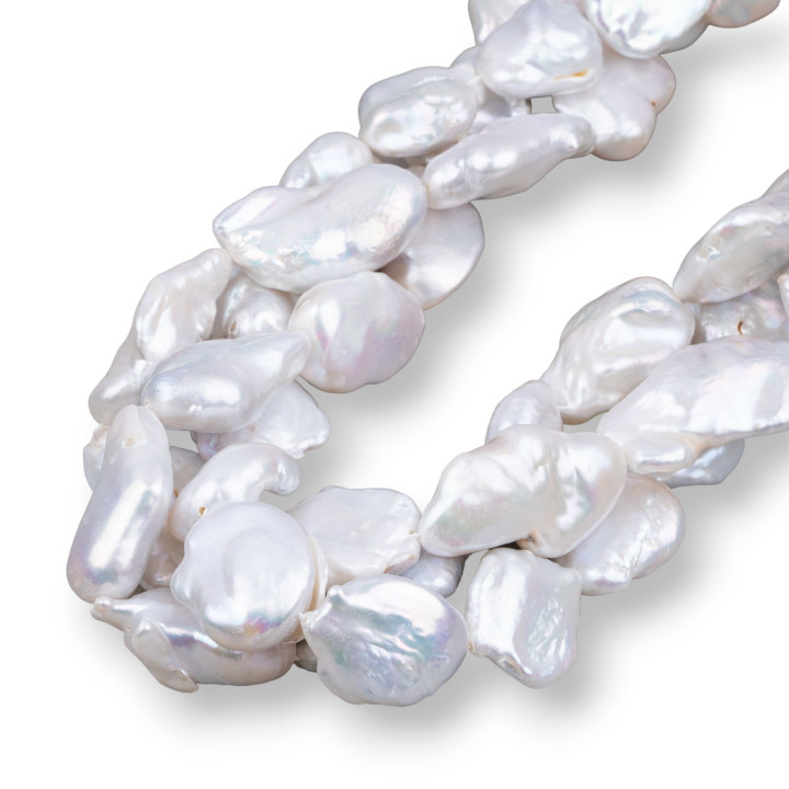 Baroque River Pearls White Nuggets (AHL) 80-90γρ