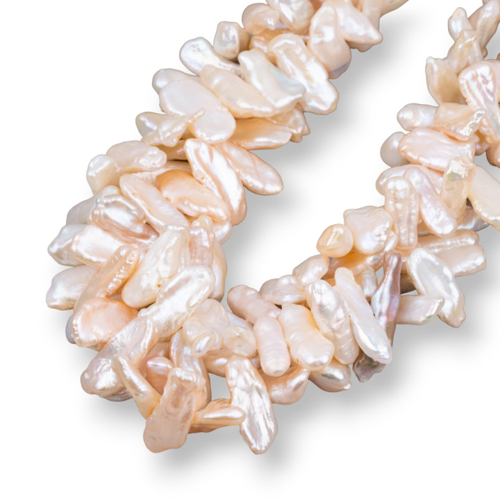 Perles de rivière Keshi (GHY) Rose 70-80gr