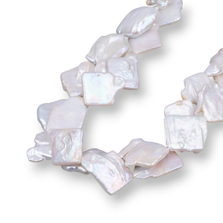 Losange Flat River Pearls (SWG) Blanc 70-80gr