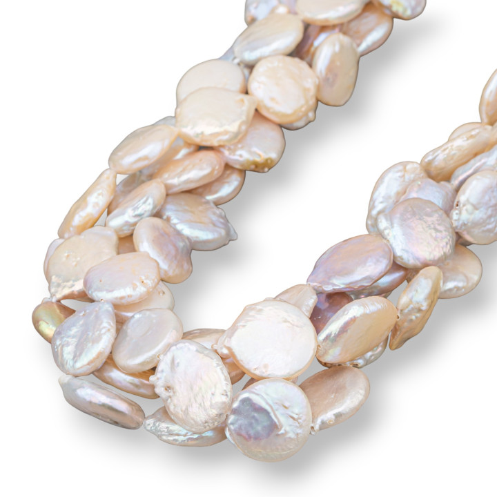 Coin Flat River Pearls 11-14mm Ροζ