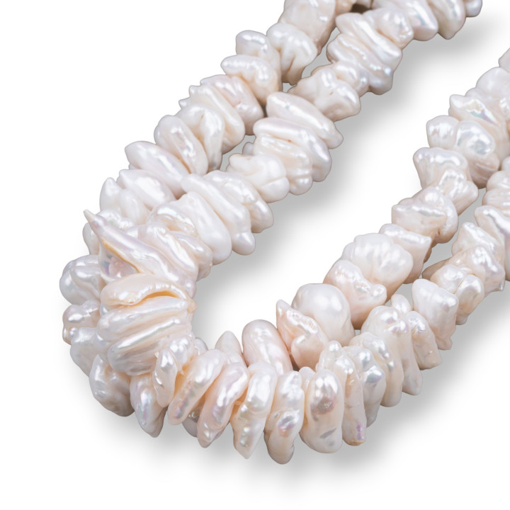 White Keshi Baroque River Pearls (AYJ) 140-150γρ