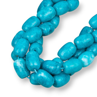 Jade Turquoise Corps Lisse 13x18mm