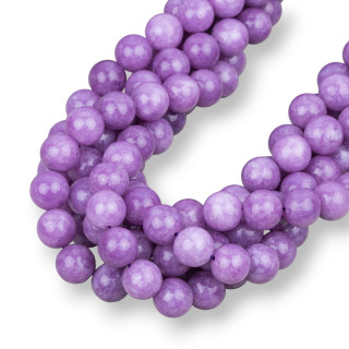Jade Púrpura Lavanda Kunzita Redondo 10mm