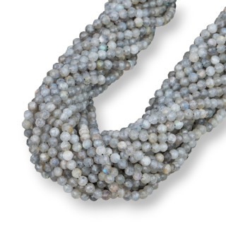 Labradorite Dégradé Taille Diamant Facette 4,0mm