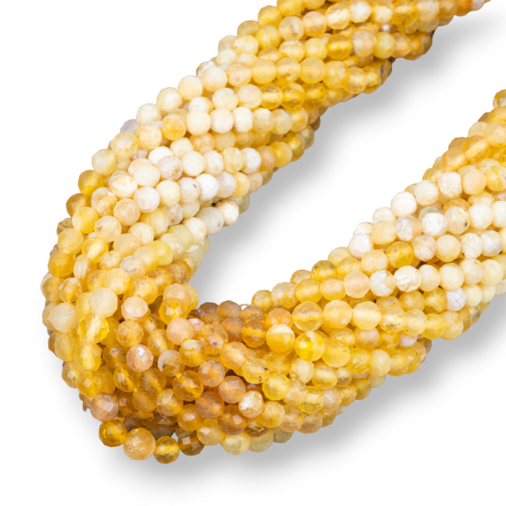 Opale Jaune Dégradé Taille Diamant Facette 5,0mm