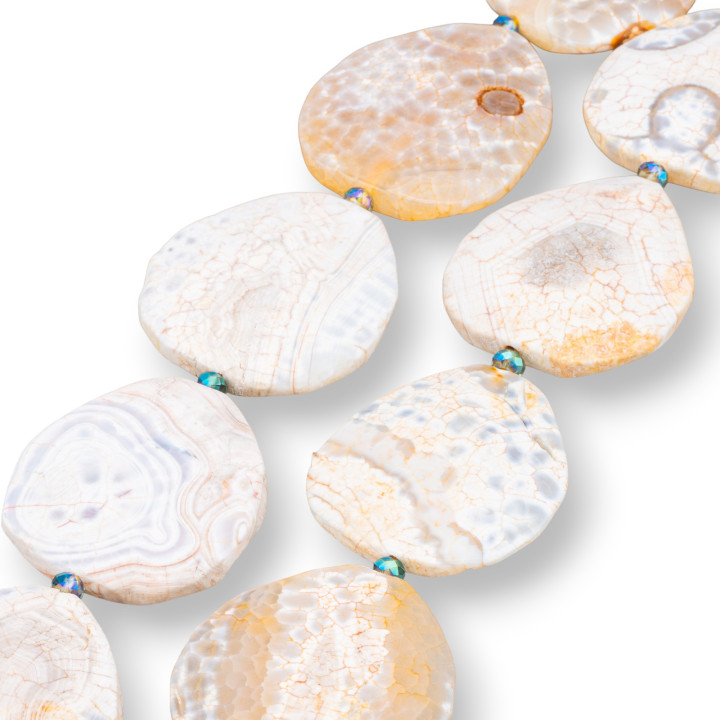 Agata Fuoco Facettierter Teller 45x50mm Orange