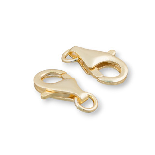 Ασημένιο κούμπωμα Αστακός 925 16mm Επίχρυσο 6τμχ