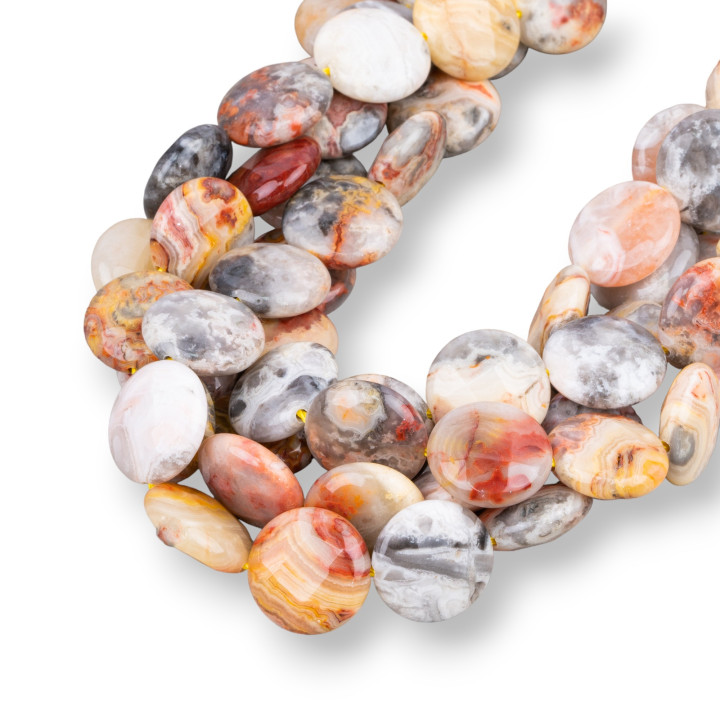 Gelber Picasso-Jaspis, flach, rund, facettiert, 15 mm