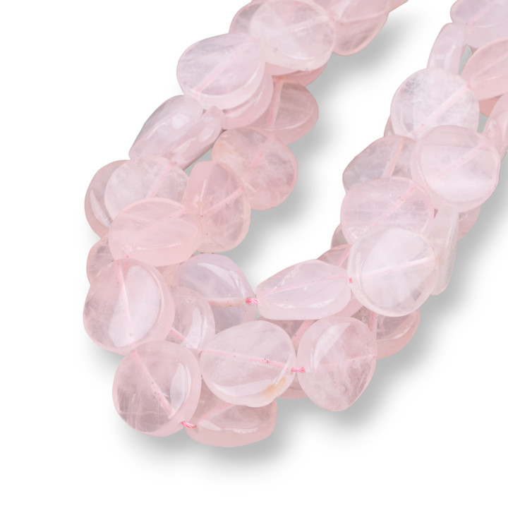 Redondo Cuarzo Rosa Smooth Twist 20mm Transparente
