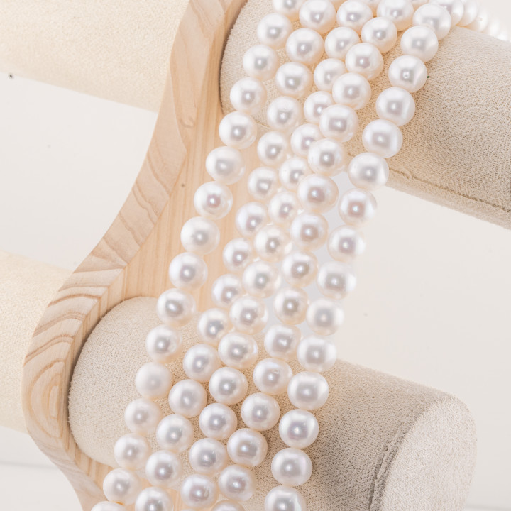 Round River Pearls 11,0-11,5mm AAA2+ Λευκό