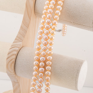 Round River Pearls 9,0-9,5mm AAAA2 Pink