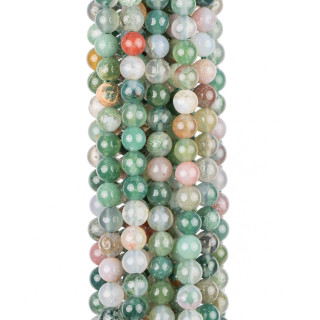 Agata Indiana Tondo Liscio  4mm