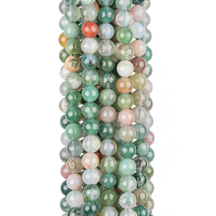 Agate Indienne Ronde Lisse 04mm