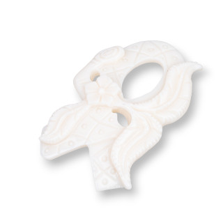 Composants en résine assortis 35x56mm 2pcs Blanc