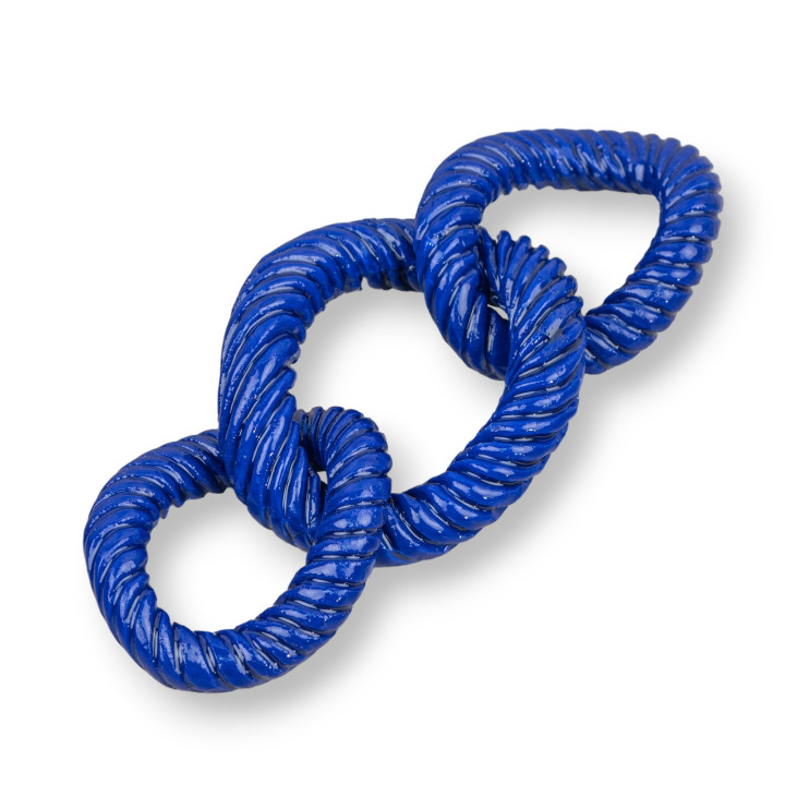 Surtido de Componentes de Resina Cadena 33x78mm 1pc Azul