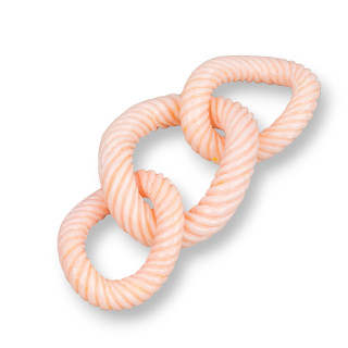 Assortiment de composants en résine Chaîne 33x78mm 1pc Peau d'ange rose