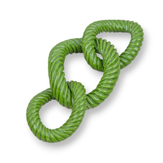 Assorted Resin Components Chain 33x78mm 1pc Green