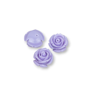 Verschiedene Harzkomponenten Blumen 16 mm 10 Stück Lilac