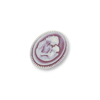 Surtido de Componentes de Resina Oval Cameo 21x27mm 5pcs Marrón