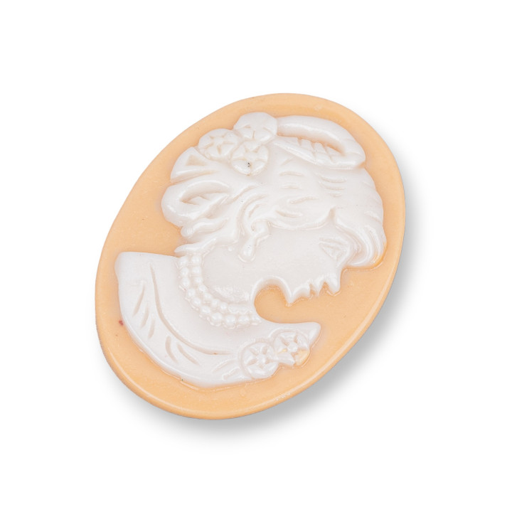 Composants en résine assortis Cameo ovale 32x45mm 3pcs