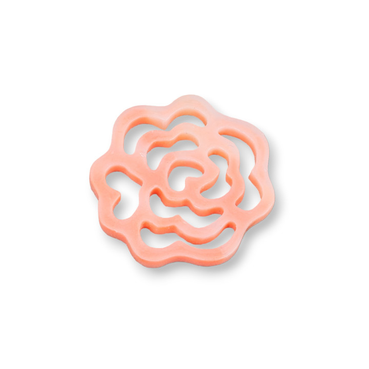 Assortiment de composants en résine plat rose 30 mm 4p rose