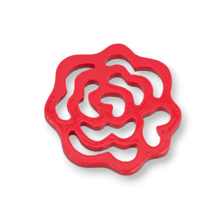 Flat Pink Assorted Resin Components 37mm 3τεμ