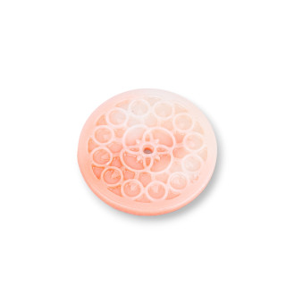 Composants en résine assortis ronds 30mm 4pcs peau d'ange