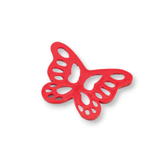 Συστατικά ανάμιξης ρητίνης Oval Butterfly 38x28mm 4τμχ Κόκκινο