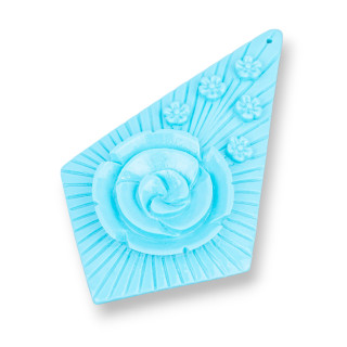 Assortiment de composants en résine Cerf-volant 40x68mm 2pcs Turquoise