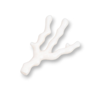 Assortiment de composants en résine Brindilles 34x55mm 5pcs Blanc