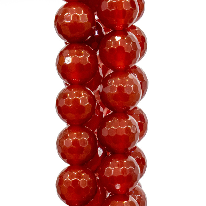 Roter Karneol facettiert 16mm