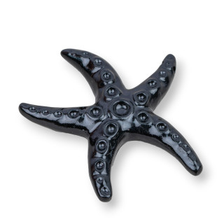 Surtido de Componentes de Resina Estrella de Mar 53x56mm 2pcs Negro