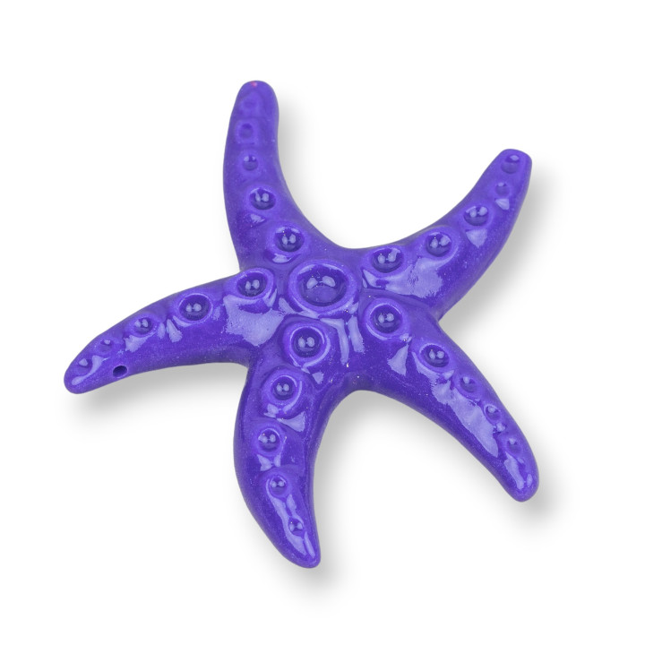 Starfish Assorted Resin Components 53x56mm 2τμχ Μωβ