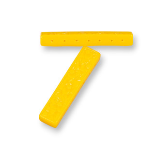 Componenti Di Resina Assortita Barretta Incisa Multifilo 50x10mm 5pz Giallo