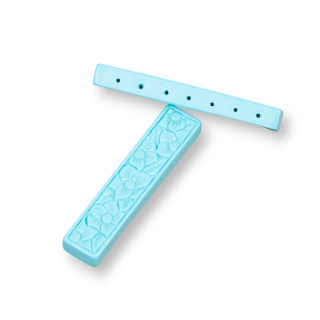 Assorted Resin Components Engraved Multiwire Bar 50x10mm 5pcs Turquoise