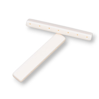 Assorted Resin Components Smooth Multiwire Bar 60x10mm 5pcs White