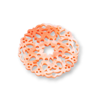 Surtido de Componentes de Resina Redondo 48mm 3pcs Naranja