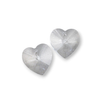 Componente Pendente Di Cristallo CZ Cuore 14mm 8pz Crystal