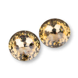 Composant pendentif en cristal CZ rond 30mm 2pcs Bronze