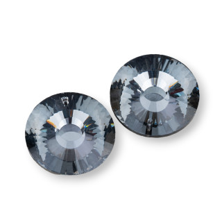 Composant pendentif en cristal CZ rond 30mm 2pcs Métal