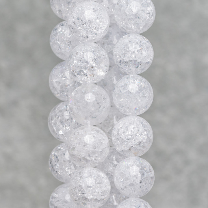 Rock Crystal Crash Round Smooth 14mm