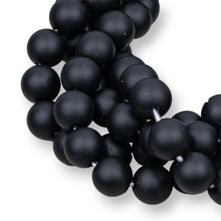 Matt Satin Black Onyx (Ματ) Στρογγυλή Ομαλή Τρύπα 2,0mm 10mm