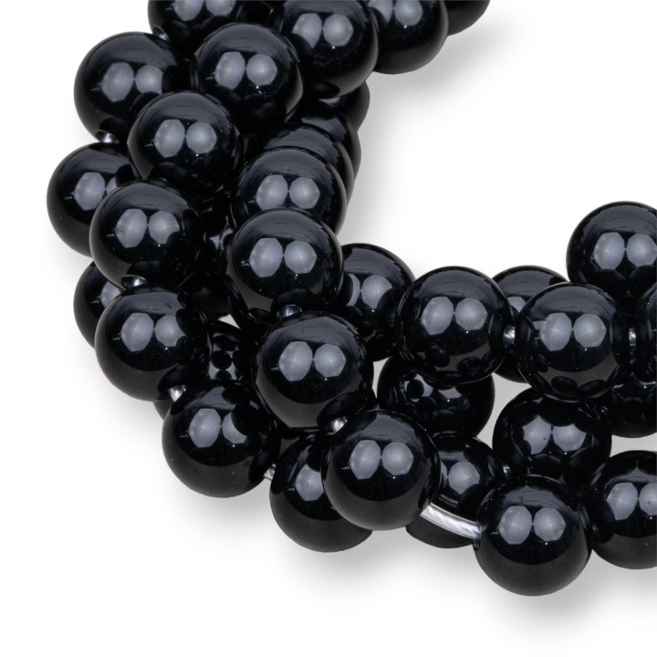 Onyx rundes glattes Loch 2,0 mm 12 mm