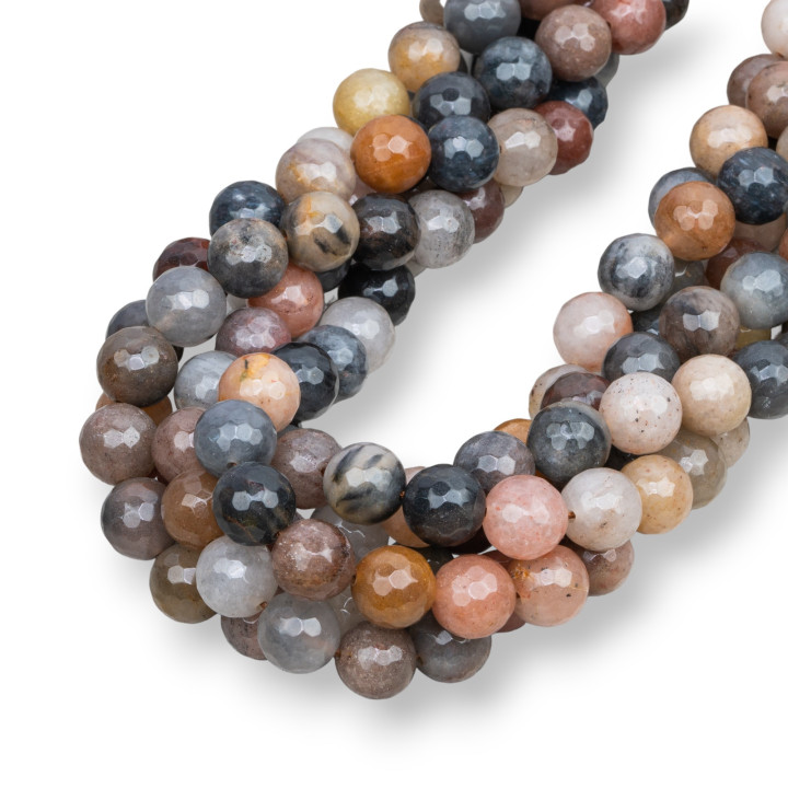 Quartz Brun Rutile Facette 12mm