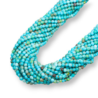 Mix Turquesa Facetada Estabilizada 03mm