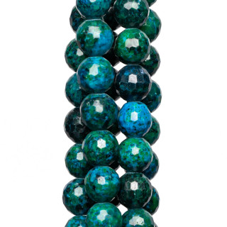 Diaspro Crazy Tinto Perlina Tonda Sfaccettata 10mm