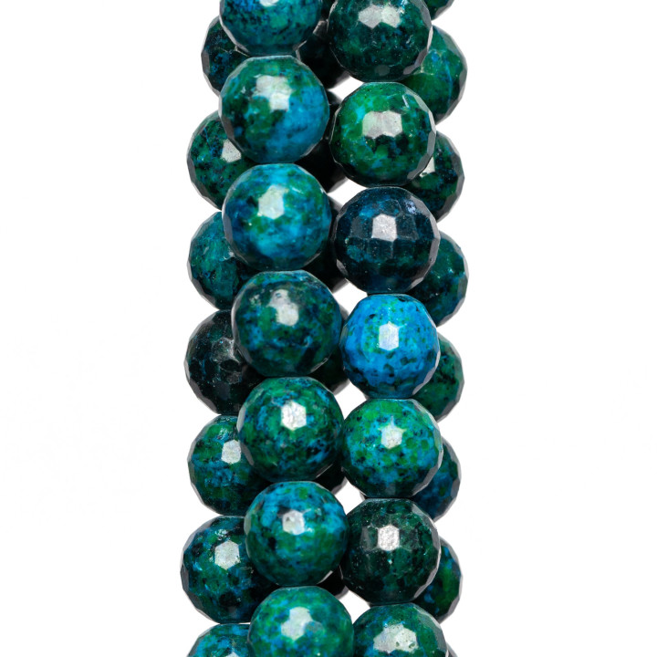 Crazy Dyed Faceted Jasper 10mm