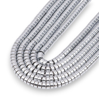Rondelles Hématite Disques Lisses 6x2mm Argent